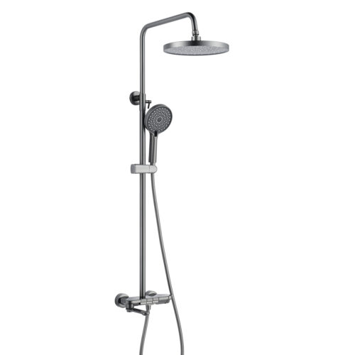 Душевая система Shevanik S4726T, оружейная сталь