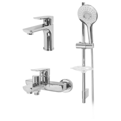 Набор для ванны 3 в 1 Hansberge H7099C, хром