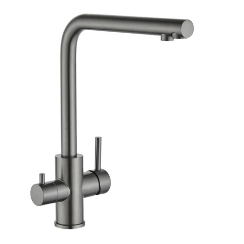 Смеситель для кухни с подключением к фильтру Fmark FS0962Q, графит