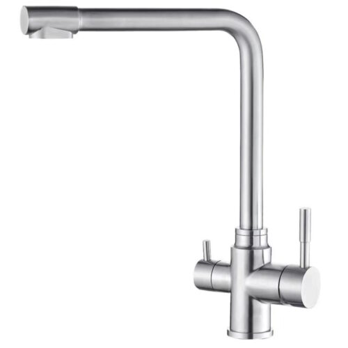 Смеситель для кухни с подключением к фильтру Fmark FS0562, сатин