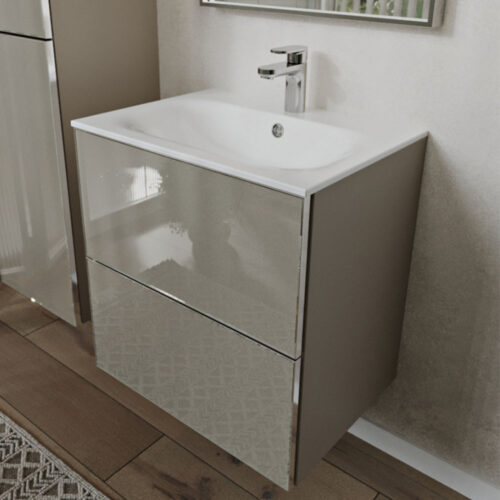 Тумба с раковиной подвесная (60см) Terminus Vega VEG10602200501OSL, капучино