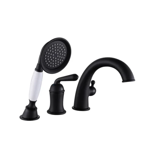 Смеситель на борт ванны Rose R0212H, черный