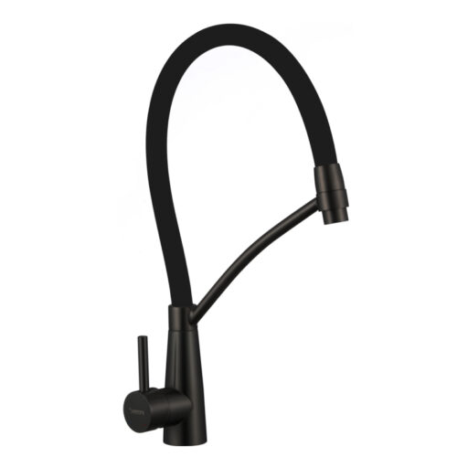 Смеситель для кухни с гибким изливом Fmark FS8255H-01, черный