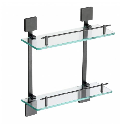 Полка стеклянная Savol S-06522Q, графит