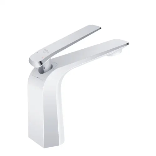 Смеситель для раковины Rose R13F R1301F, белый/хром