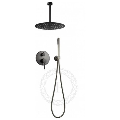 Душевая система встраиваемая FILARETE Roun FL1024BG, графит