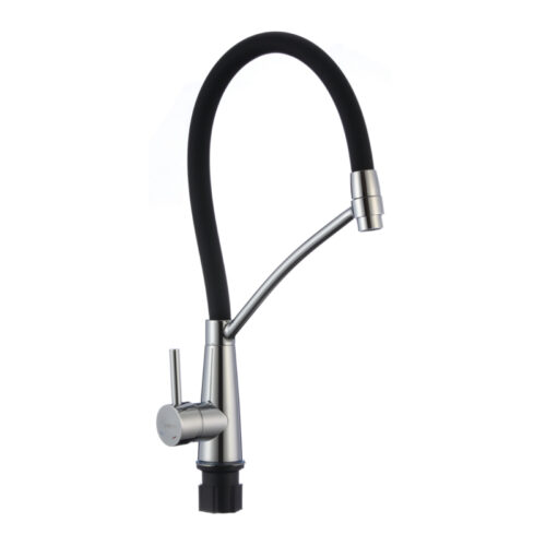 Смеситель для кухни с гибким изливом Fmark FS8255A-01, хром