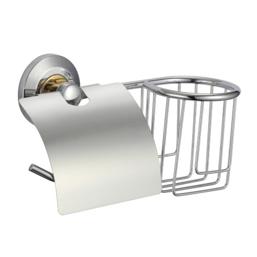 Держатель для туалетной бумаги и освежителя Savol S-L07151, сатин