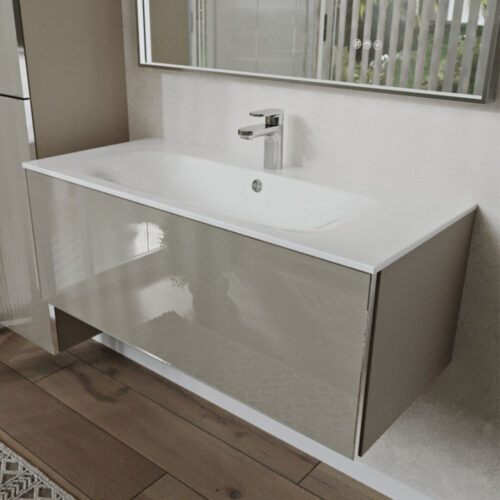 Тумба с раковиной подвесная (100см) Terminus Vega VEG101001200501OSL, капучино