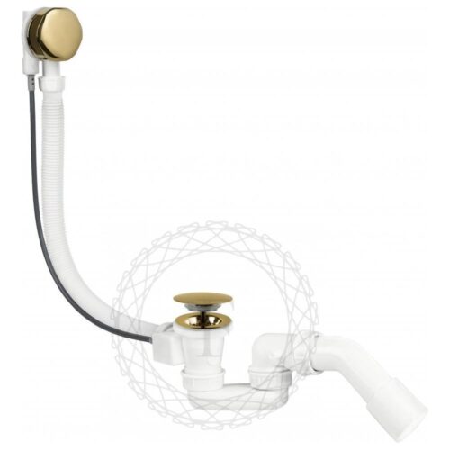 Слив-перелив (полуавтомат, 80 см.) FILARETE FL80GO, золото