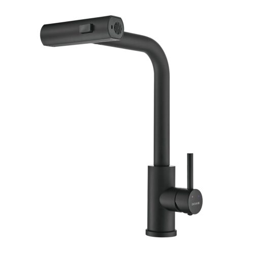 Смеситель для кухни с мультифункциональным изливом Shevanik S263H, черный