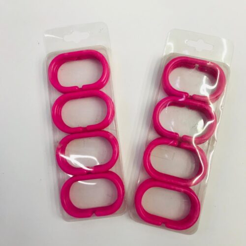 Кольца для шторы в ванную Savol S-YLK002R, розовый