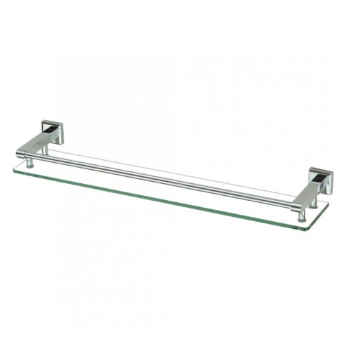 Полка стеклянная Savol S-609591, хром