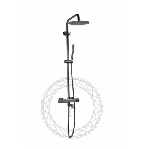 Душевая система с термостатом FILARETE FL2050BG, графит