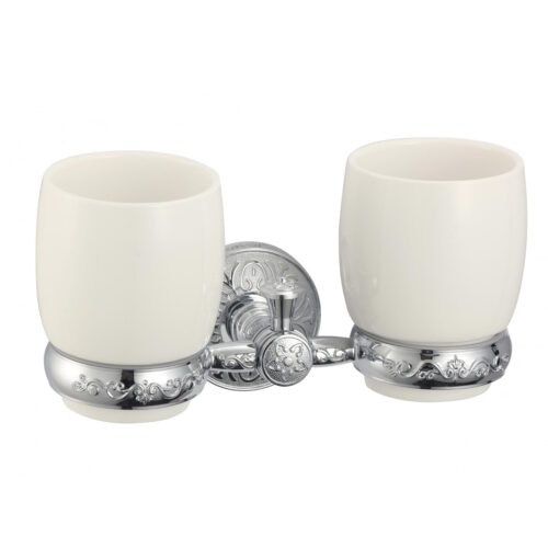 Стакан для ванной комнаты двойной Savol S-005868A, хром