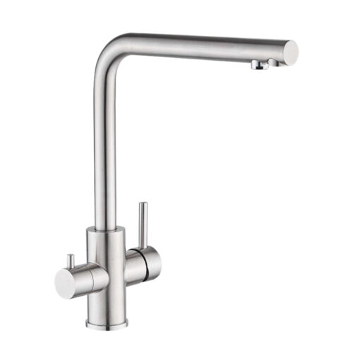 Смеситель для кухни с подключением к фильтру Fmark FS0962L, сатин