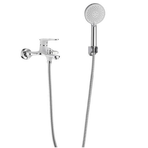 Смеситель для ванны Savol S-600603AW, хром/белый