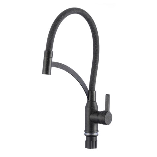 Смеситель для кухни с гибким изливом Fmark FS8244-H, черный