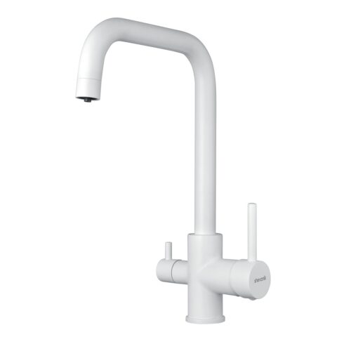 Смеситель для кухни с подключением фильтра Shevanik S228C, белый