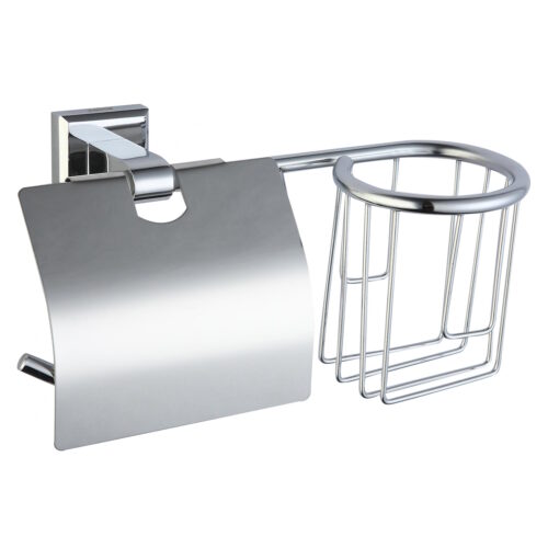 Держатель для туалетной бумаги и освежителя Savol S-L09551, хром