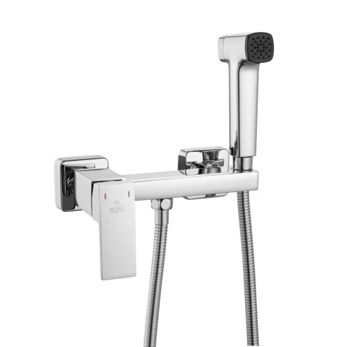 Гигиенический душ со смесителем Rose R2805-1, хром