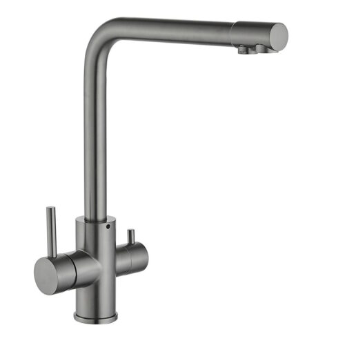 Смеситель для кухни с подключением к фильтру Fmark FS0862Q, графит