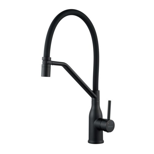 Смеситель для кухни с гибким изливом Shevanik S343H-3, черный