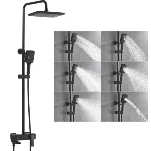 Душевая система Rose R2736H, черный