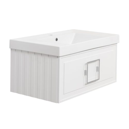 Тумба под раковину подвесная La Fenice Cubo FNC-01-CUB-B-80, белая