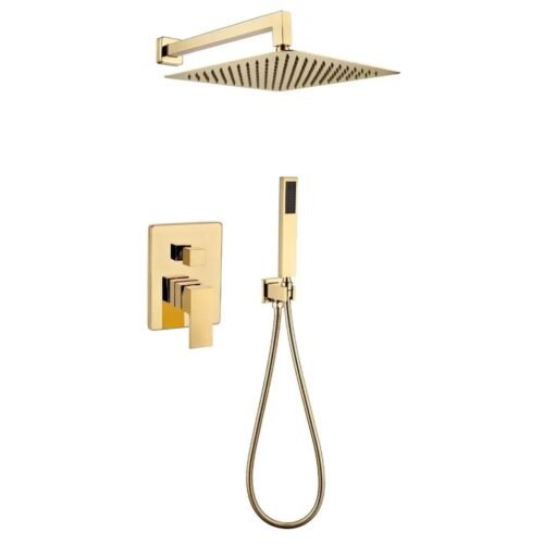 Душевая система встраиваемая (без излива) Grocenberg GB5089GO-3, золото