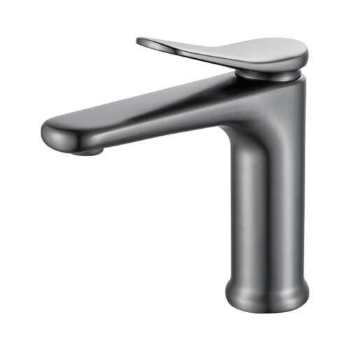 Смеситель для раковины Shevanik S4701T, оружейная сталь