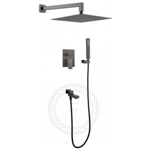 Душевая система встраиваемая FILARETE Fing FL1040BG, графит