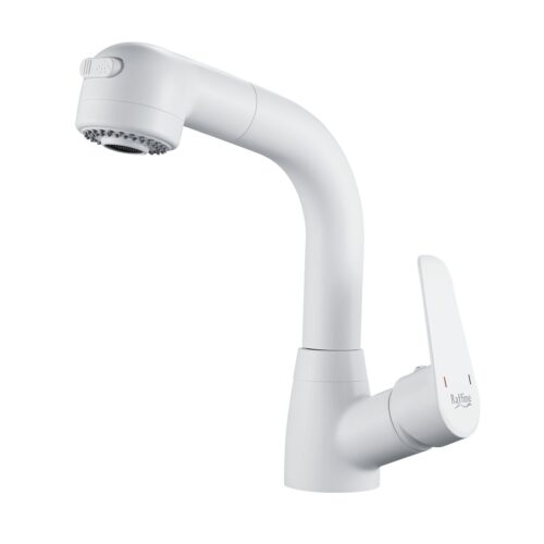 Смеситель для раковины многофункциональный Raffine F291C, белый