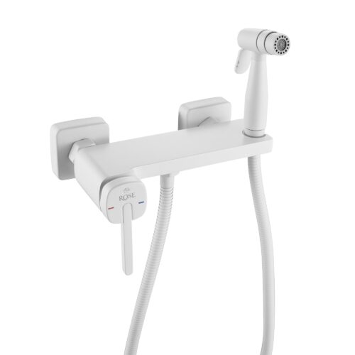 Гигиенический душ со смесителем Rose R315C, белый