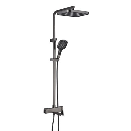 Душевая система Rose R1056T, оружейная сталь