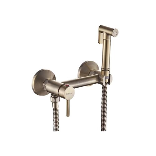 Гигиенический душ со смесителем Shevanik S107Q, бронза