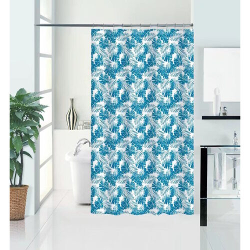 Штора для ванной комнаты Savol S-HFG1820E, листья