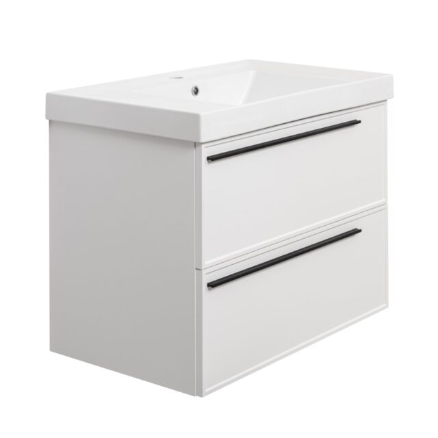 Тумба под раковину подвесная La Fenice Elba TWIN FNC-01-ELB-B-80-2, белая