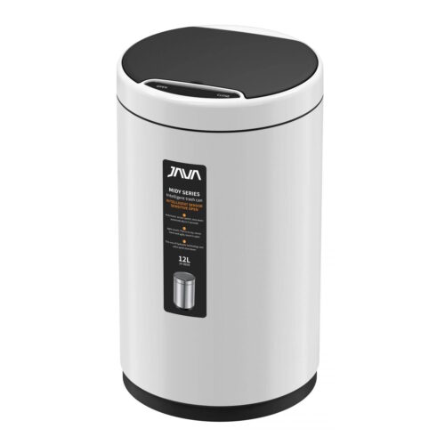 Сенсорное ведро JAVA S-882-12W, 12 литров