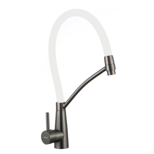 Смеситель для кухни с гибким изливом Fmark FS8255Q-02, графит