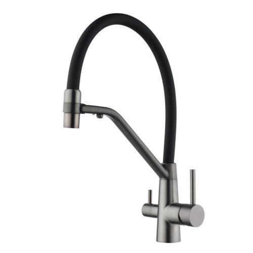 Смеситель для кухни с подключением к фильтру Fmark FS1462-Q01, графит