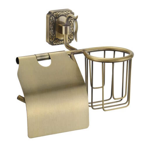 Держатель для туалетной бумаги и освежителя Savol S-L06451, бронза