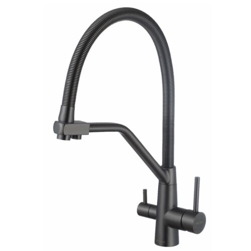 Смеситель для кухни с подключением к фильтру Fmark FS0762Q, графит