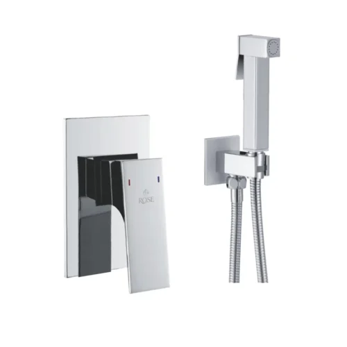 Гигиенический душ со смесителем Rose R1005, хром