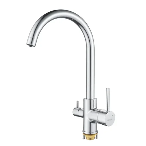 Смеситель для кухни с подключением фильтра Shevanik S128, хром