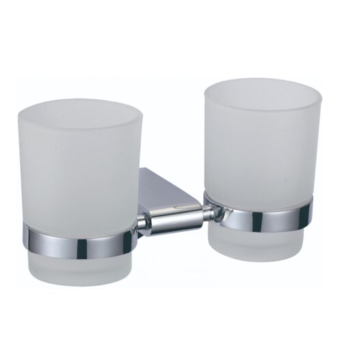 Стакан для ванной комнаты двойной Savol S-007368, хром