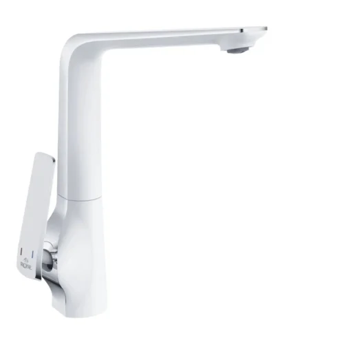 Смеситель для кухни Rose R1313F, белый/хром