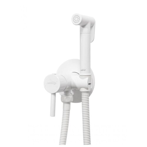 Гигиенический душ со смесителем встраиваемый Hansberge H3099WW, белый
