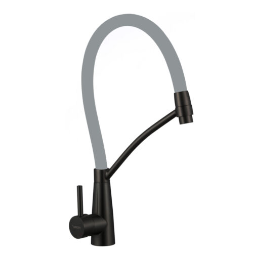 Смеситель для кухни с гибким изливом Fmark FS8255H-04, черный