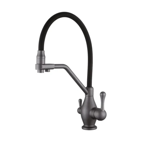 Смеситель для кухни Rose R858Y, пепельный